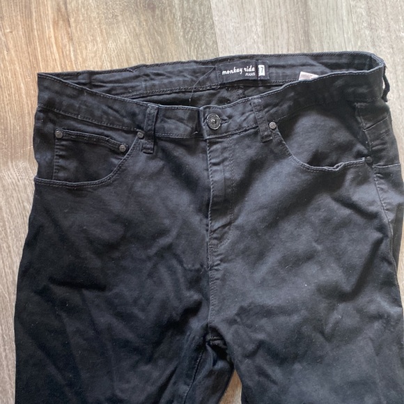 Monkey ride black jeans plus size juniors 17 - Picture 4 of 5